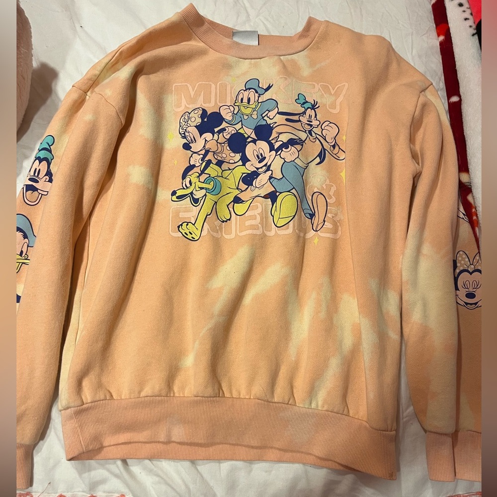 Disney Mickey Mouse And Friends Tie Dye Sweatshirt